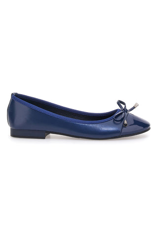Blaue Ballerinas mit dekorativer Schleife The First IDE1070