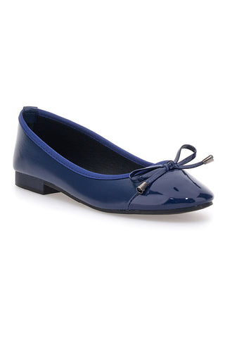 Blaue Ballerinas mit dekorativer Schleife The First IDE1070