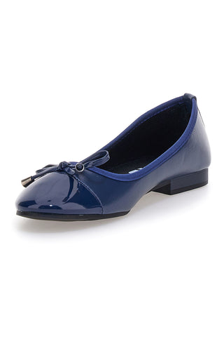 Blaue Ballerinas mit dekorativer Schleife The First IDE1070