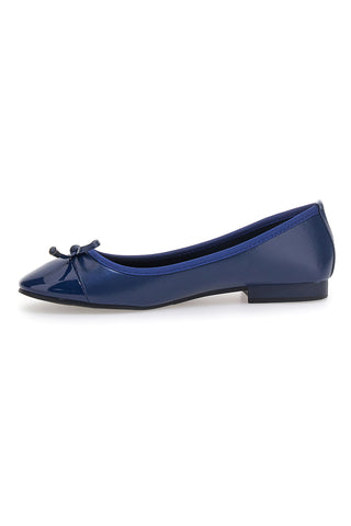 Blaue Ballerinas mit dekorativer Schleife The First IDE1070