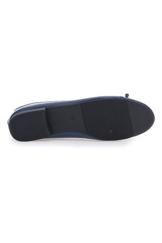 Blaue Ballerinas mit dekorativer Schleife The First IDE1070