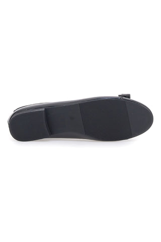 Schwarze Ballerinas in Lackoptik mit Schleife The First IDE6292