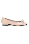 Ballerine rosa effetto vernice con fiocco The First IDE6292