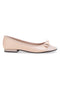 Ballerine rosa effetto vernice con fiocco The First IDE6292