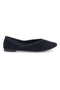 Ballerine nere in tessuto con soletta morbida The First PREA614