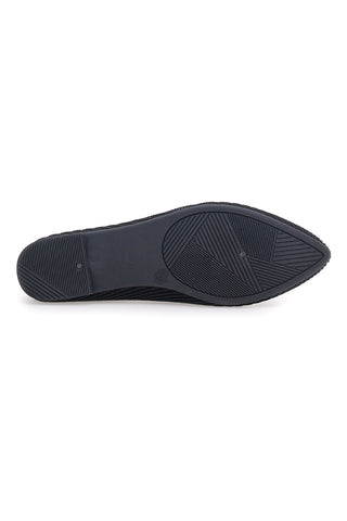 Ballerine nere in tessuto con soletta morbida The First PREA614