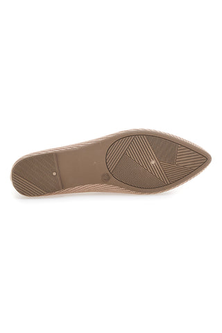 Ballerine beige in tessuto con soletta morbida The First PREA614