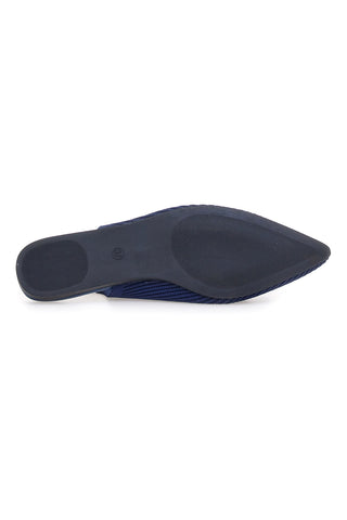 Blaue Slingback-Ballerinas aus Stoff The First PREA617