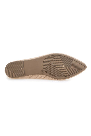 Ballerine beige in tessuto con soletta morbida The First PRE1
