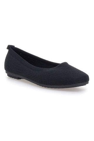 Ballerine nere in tessuto con soletta morbida The First PRE2