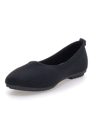 Ballerine nere in tessuto con soletta morbida The First PRE2