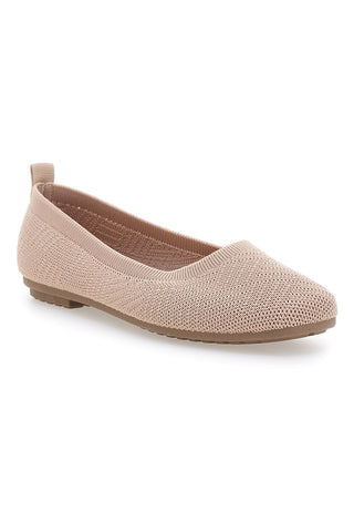 Ballerine beige in tessuto con soletta morbida The First PRE2