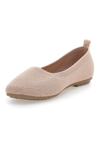 Ballerine beige in tessuto con soletta morbida The First PRE2