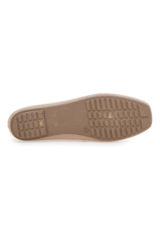 Ballerine beige in tessuto con soletta morbida The First PRE2
