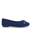 Ballerine blu in tessuto con soletta morbida The First PRE3