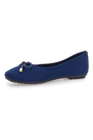 Ballerine blu in tessuto con soletta morbida The First PRE3
