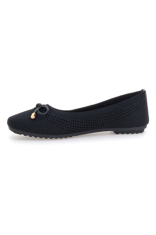 Ballerine nere in tessuto con soletta morbida The First PRE3