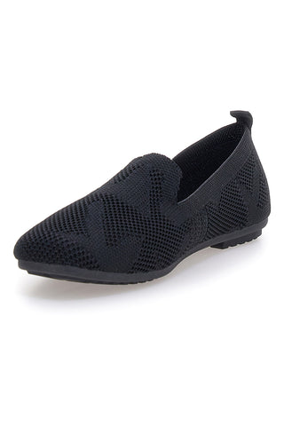 Ballerine Mocassini neri in tessuto con soletta morbida The First PRESZ32