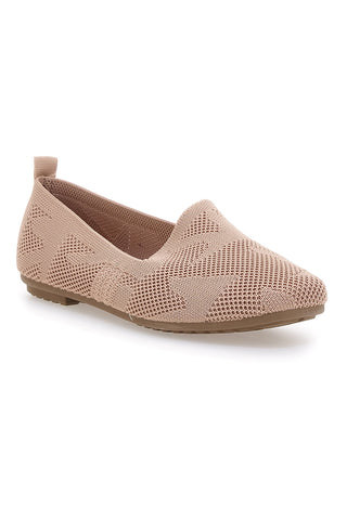 Ballerine Mocassini beige in tessuto con soletta morbida The First PRESZ32