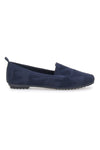 Mocassini blu in tessuto con soletta morbida The First PRESZ32