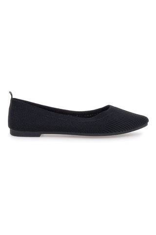 Ballerine nere in tessuto con soletta morbida The First PRESZ42