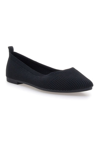 Ballerine nere in tessuto con soletta morbida The First PRESZ42