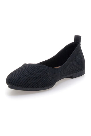 Ballerine nere in tessuto con soletta morbida The First PRESZ42