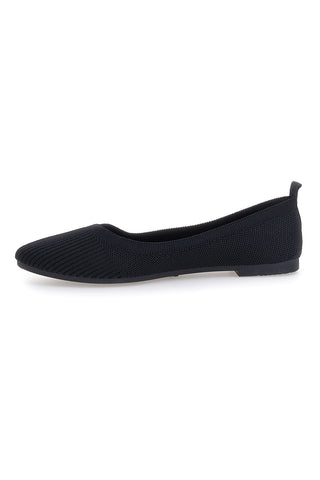 Ballerine nere in tessuto con soletta morbida The First PRESZ42