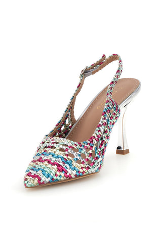 Mehrfarbige Pumps mit Riemen First Lady P660