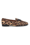 Tierische Mokassins mit Leopardenmuster und Hufeisen First Lady P673