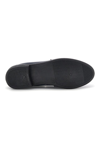 Blaue Stoffslipper mit Hufeisen First Lady P675