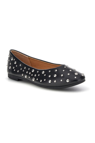Ballerine nere con borchie First lady P676