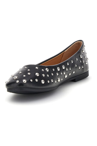Ballerine nere con borchie First lady P676