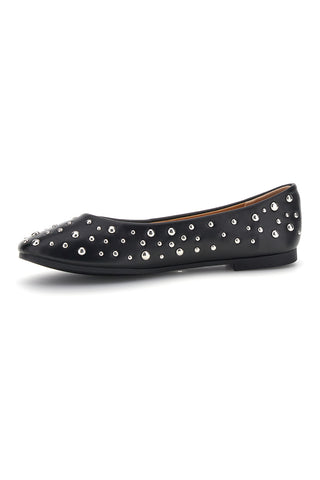 Ballerine nere con borchie First lady P676