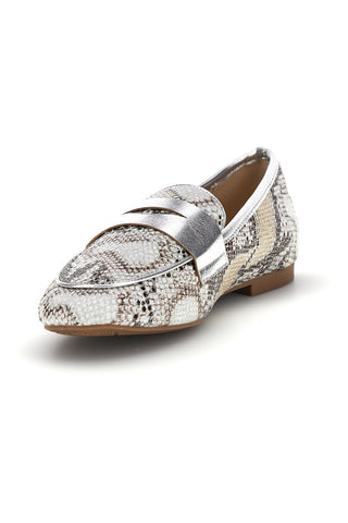 Mocassini beige stampa animalier Le havre paris TW26S2300807