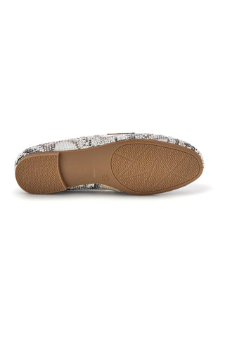 Mocassini beige stampa animalier Le havre paris TW26S2300807