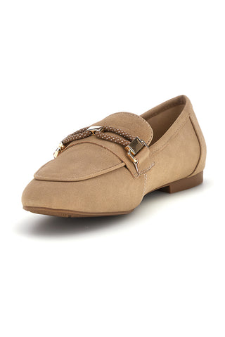 Mocassini beige con morsetto Le havre paris TW26S2300812