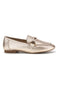 Mocassini oro con morsetto Le havre paris TW26S2300812