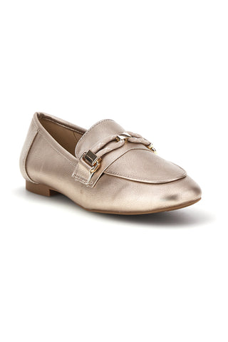 Mocassini oro con morsetto Le havre paris TW26S2300812