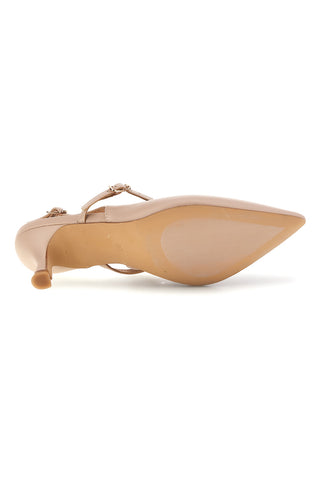 Décolleté slingback beige con cinturini Mon dieu 9447H6
