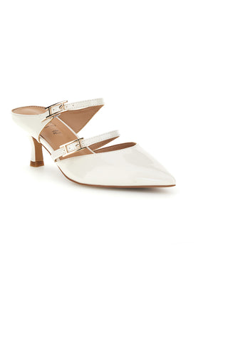 Weiße Slingbacks mit spitz zulaufender Spitze Mon Dieu 9447Q7