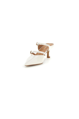 Weiße Slingbacks mit spitz zulaufender Spitze Mon Dieu 9447Q7