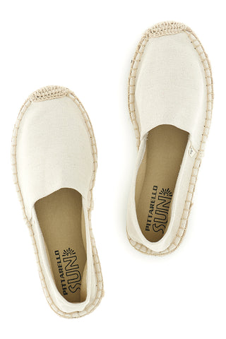 Weiße Slipper-Espadrilles Pittarello Sonne SGMS2520