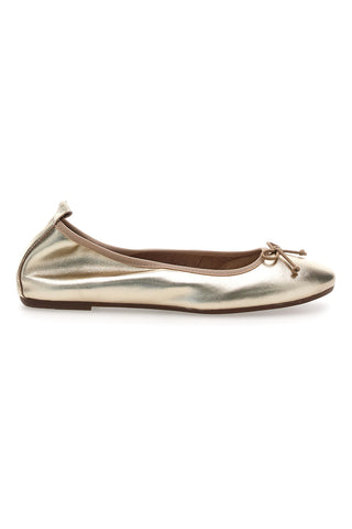 Platin Ballerina aus echtem Leder Pittarello Look 818005