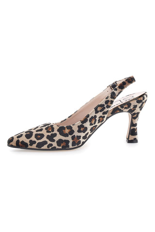 Décolleté da donna leopardato con cinturino slingback Pittarello Glam 31441
