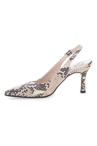 Décolleté slingback pitonata Made in Italy Pittarello Glam 5173