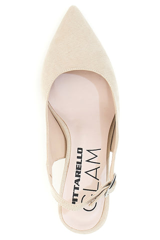 Décolleté da donna beige con cinturino slingback Pittarello Glam 5371