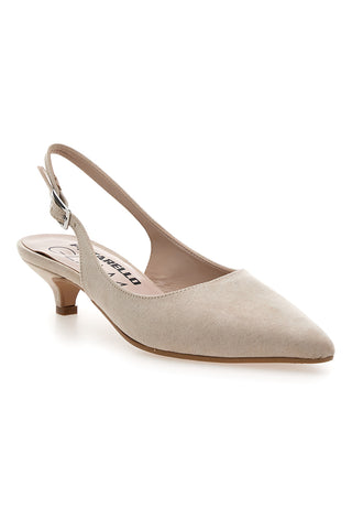 Décolleté da donna beige con cinturino slingback Pittarello Glam 3123