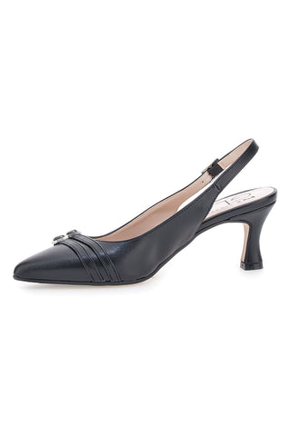 Décolleté da donna nero con fibbie slingback Pittarello Glam 34388