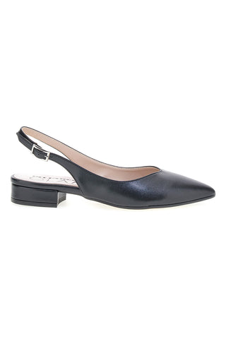 Schwarze Ballerina flach Made in Italy Pittarello Glam 3101